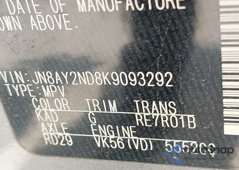 2019 Nissan Armada Platinum from USA, damaged, VIN JN8AY2ND8K9093292